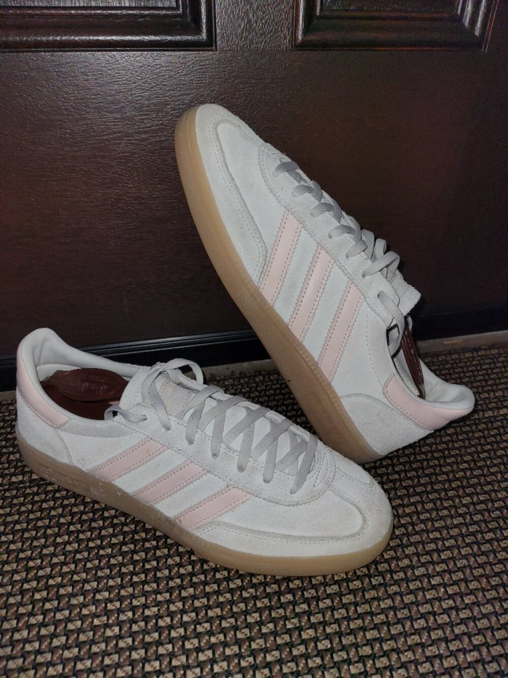 Adidas Handball Spezial Orbit Grey Wonder Quartz JR3629 Women's Size 8.5